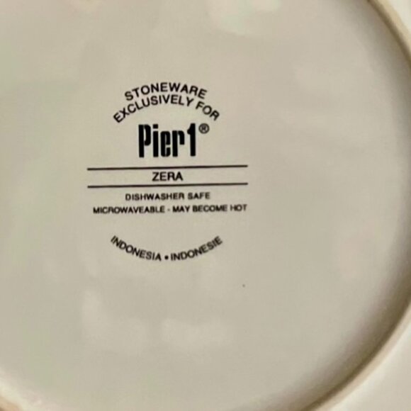 Pier 1 Imports “Zera” 8” Stoneware Plate – Olive Green African Women Design - Picture 2 of 6